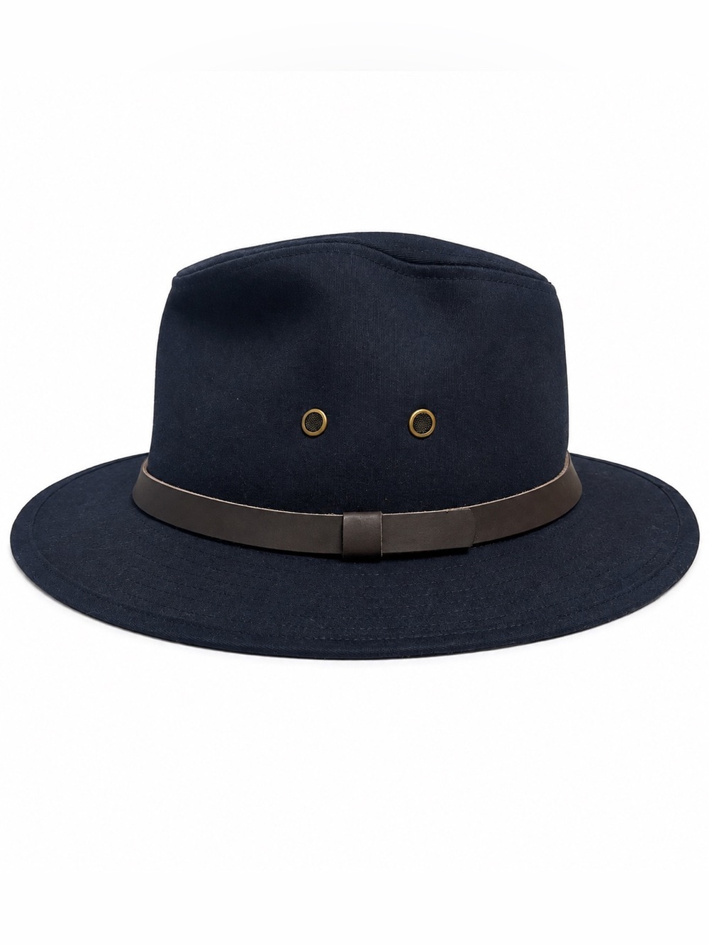 Samuel Windsor Navy Cotton Outback Hat Wide Brim S/M